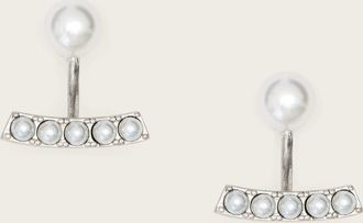 AllSaints Brass Nellie Pave Earrings, Size: One Size