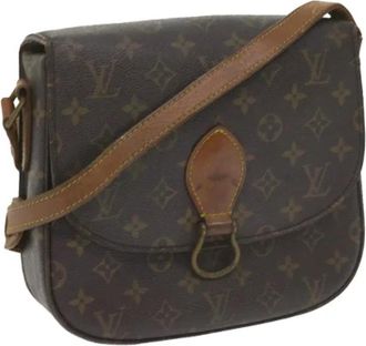 Louis Vuitton Pre-owned Canvas shoulder-bags - Dames - Vintage Schoudertas - Bruin - ONE Size - Leer - Vintage