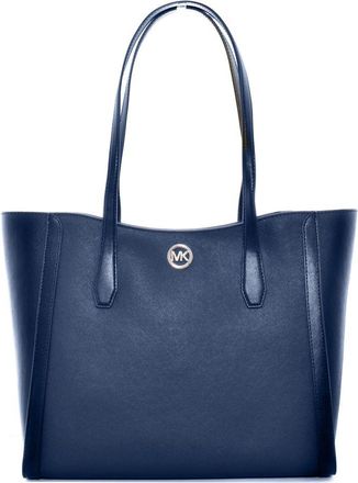 Michael Kors Blue Canvas Tote Womens Bag