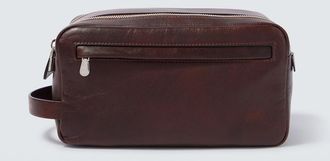 Brunello Cucinelli Leather toiletry bag