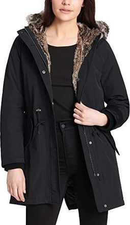 Levi's women's faux fur lined hooded parka jacket online