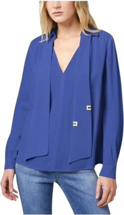 Elisabetta Franchi Mujer, Blusas y Camisas, Azul, Talla: S