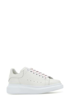 Alexander McQueen Leather Low-Top Sneaker - White