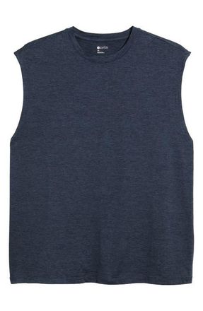 Zella Dynamic Tank in Navy Eclipse Heather at Nordstrom, Size Xx-Large