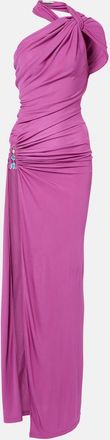 CHRISTOPHER ESBER Embellished halterneck jersey gown