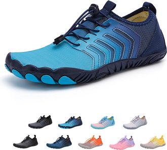 Generic Grounded Footwear for Women Men Neuropathy, Hikes Barefoot Shoes Orthopedic, Slip on Lightweight Grounded Footwear (A06-Dark Blue, Adult, Men, 5.5, Nu