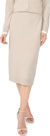 CeCe by Cynthia Steffe Midi Sweater Skirt in Light Heather Taupe at Nordstrom, Size X-Small