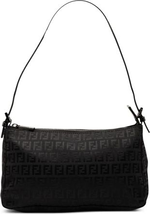 Fendi Pochette in tela con motivo Zucchino 2000-2010 - Nero