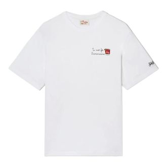 MC2 Saint Barth T-Shirts, male, White, Size: XL Portofino T-Shirt