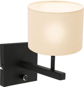 Steinhauer Steinhauer - Aplique De Pared - Stang - Negro - Lino Metal