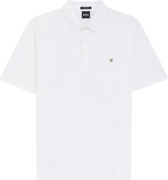 HUGO BOSS Logo-detail Cotton Polo Shirt