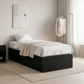 vidaXL Vidaxl Giroletto Per Rete Letto Regolabile Rovere Nero 70 X 200 Cm