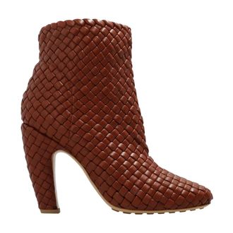 Bottega Veneta Heeled Boots, female, Brown, 7 UK, Canalazzo Heeled Ankle Boots