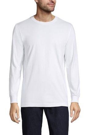 Lands End Super-T Long Sleeve T-Shirt in White at Nordstrom, Size Xx-Large