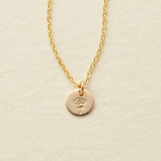 Made by Mary June Birth Flower Necklace