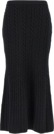 Alessandra Rich Dames, Rokken, Zwart, Maat: XS Wol