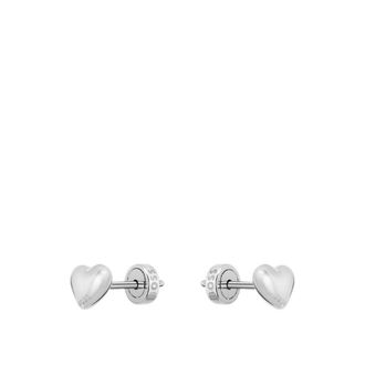 BOSS Heart-shaped stud earrings in stainless steel