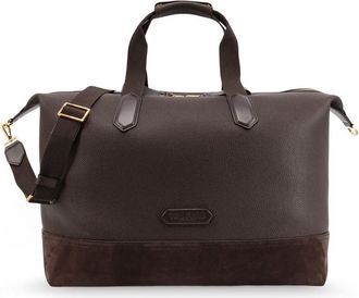 Tom Ford Leather Travel Bag With Suede Inserts