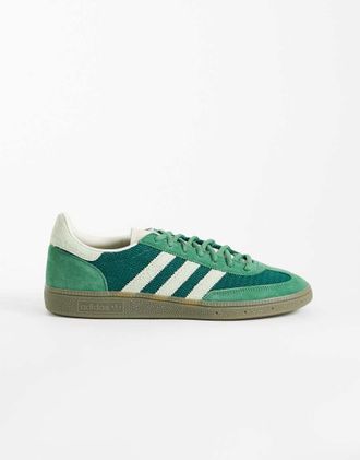 adidas Originals Handball Spezial - Sneakers verde scuro con 3 strisce pitonate