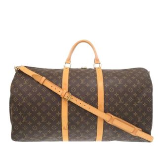 Louis Vuitton Pre-owned Weekend Bags, female, Brown, Size: ONE SIZE Pre-owned Keepall Bandouliere 60