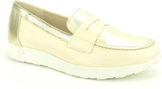 Pitillos Beige Goud Moccasin Schoenen - Dames - Loafers - Beige - 40 EU - Schoenen