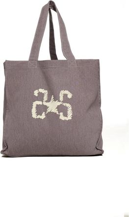 2Star Borsa Tote in Tela con Logo - - Bags - Donna - Marrone - ONE SIZE