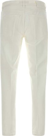 Pantaloni Torino Mens Cinque Tasche Jeans White Cotton Elastane