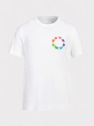 Givenchy Mens Slim Fit T-Shirt Circle Multi White - Size X-Large