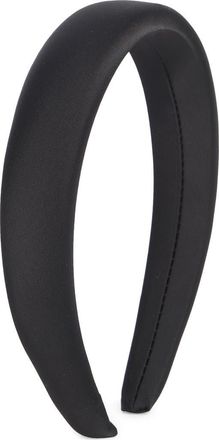 Chelsea28 Puff Satin Headband in Black at Nordstrom