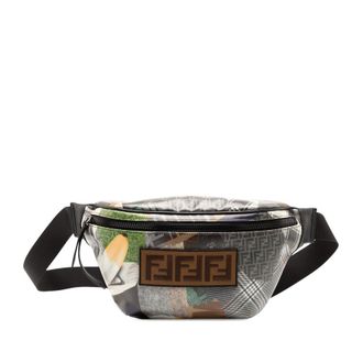 Fendi Pre-owned Fendi Hey Reilly Zucca FF 1974 Coated Canvas Belt Bag Ladies 7VA434 A4BG 189 8465