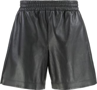 Gucci Bonded Leather Jersey Shorts - Heren - Korte Broeken - Zwart - S - Leer - Korte Broeken