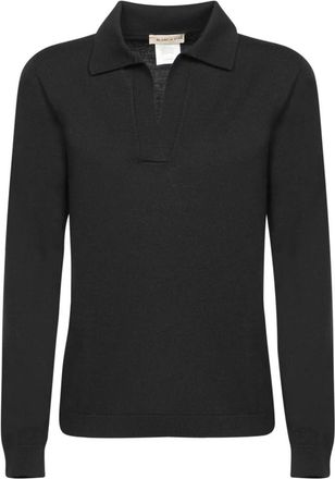 Blanca Vita Jersey T-Shirt - Dames - V-hals truien - Zwart - M - Truien & Vesten