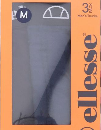 Ellesse Mens Muxel885 3 Pk Boxers - Black/Navy/Blue - Black Navy Blue - Size: 32/30/31