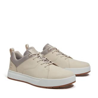 Timberland Sneaker TIMBERLAND MAPLE GROVE LOW LACE UP SNEAKER, Damen, Gr. 40, nat nbk, Leder, Schuhe Sneaker, Winterschuhe, Sneakerboots, Winterboots