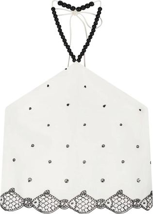 Fab By Fabienne Chapot Tyler Top - Dames - Tops zonder mouwen - Wit - 2XL - Katoen - Tops