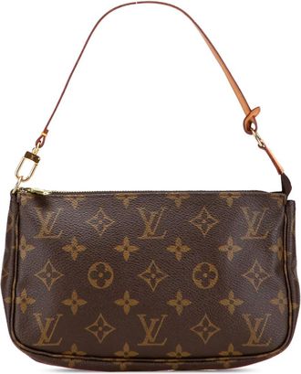 Louis Vuitton Borsa a spalla Pochette Accessoires con monogramma 2001 - Marrone