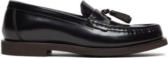 Brunello Cucinelli Monili-tassel polished leather loafers - women - Calf Leather/Calf Leather/Calf Leather - 38 - Black