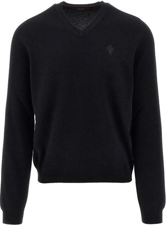 Gucci Cashmere sweater with logo embroidery Man XXL