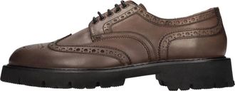 Rossano Bisconti Leder Veterschoenen - Heren - Veterschoenen - Bruin - 46 EU - Leer - Schoenen