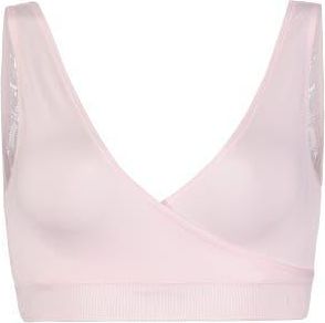 BraBar/Boutique Hug Lace-Back Sports Bra in Ballet Slipper at Nordstrom, Size Medium/large