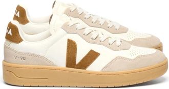 Veja V-90 O.t. Leather - Heren - Sneakers - Veelkleurig - 39 EU - Katoen - Schoenen