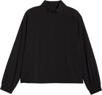 Zella Club Half Zip Pullover in Black at Nordstrom, Size X-Small