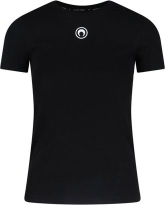 Marine Serre moon Logo Crop T-shirt