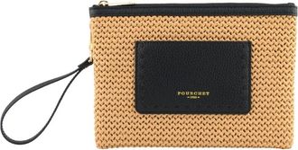 Pourchet Cassis Clutch - Dames - Clutches - Blauw - ONE Size - Leer - Tassen