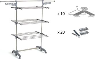 Kitchen Move Kitchen Move - Secadora De Ropa 25m 3 Niveles + Accesorios - Bat-tr-22s