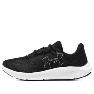 Under Armour (WMNS) Under Armour Charged Pursuit 3 Big Logo - Black White 3026523-001