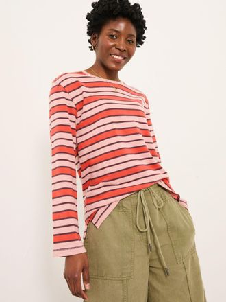 Fat Face FatFace Hope Pink Stripe Top
