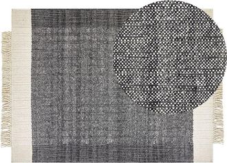 Beliani Rug ATLANTI Black 160 x 230 cm Wool