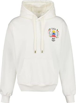 Casablanca Stijlvolle Katoenen Sweatshirt Aw 25 - Heren - Hoodies - Wit - M - Katoen - Hoodies & sweatvesten