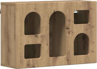 vidaXL Mueble Colgante Con Estante Elst Roble Artisan 60 X 20 X 40 Cm Vidaxl
